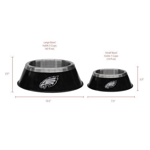 Philadelphia Eagles Pet Bowl - Stainless Steel, Small
