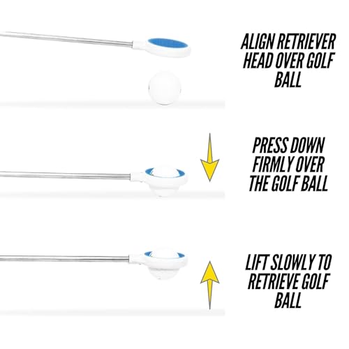 I Gotcha JAWZ Compact Golf Ball Retriever 14' Reach - No Moving Parts
