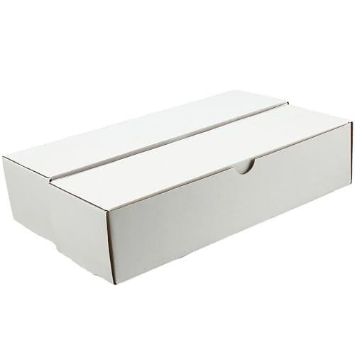 1600-Count Heavy-Duty Trading Card Box - 2-Pack White
