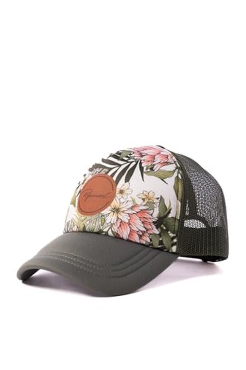 Rip Curl Women's Trucker, Baseball Hat, Lightweight and Breathable Mesh with Adjustable Snapback and Curved Brim for Sun Protection