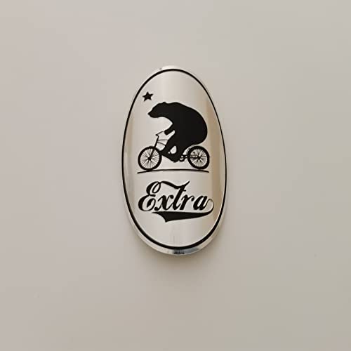 Soft Aluminum Bear Bike Head Badge Decal for MTB BMX