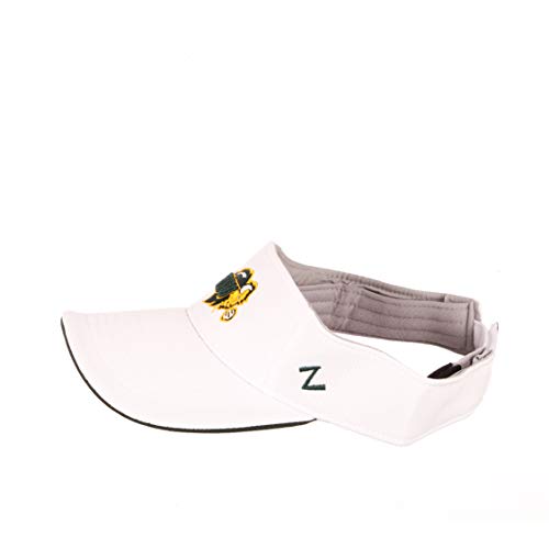 North Dakota State Bison White Velcro Visor Hat - NCAA Golf Cap