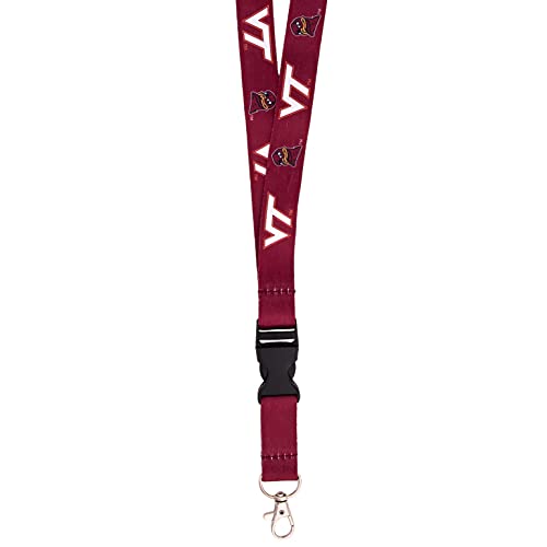 Virginia Tech Hokies Maroon Lanyard with Snap Buckle - Sports Fan Accessory