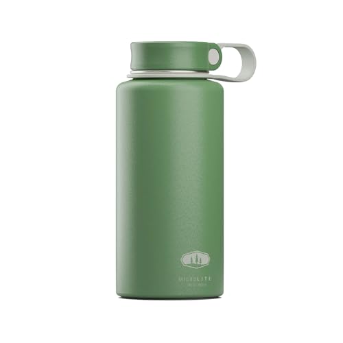 GSI Outdoors Microlite 1000 Twist Insulated Water Bottle Jade 33.8 oz