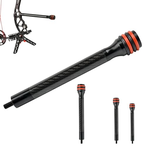 FENJANER 10 Inch Carbon Fiber Bow Stabilizer for Archery, Noise & Vibration Reduction