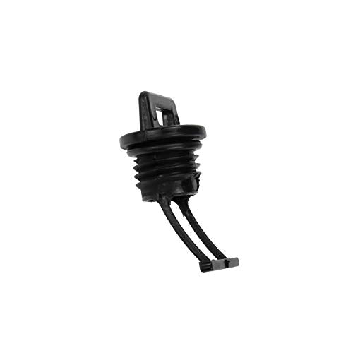 4 Pcs Black Plastic Hull Drain Plug Kit for Kayaks & Boats