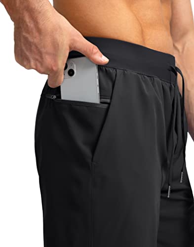 Men's Quick-Dry Running Shorts with Zipper Pockets - 9/7/5 Inch