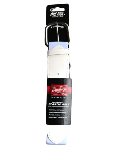 Adjustable Baseball Softball Pant Belt - White