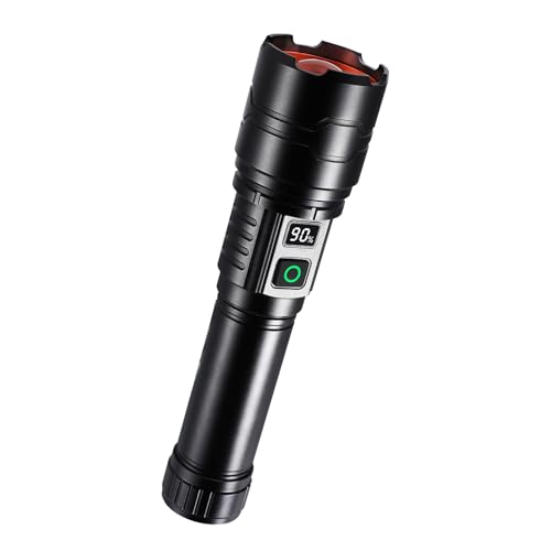 Rechargeable LED Tactical Flashlight with Zoom, 5 Modes for Camping & Emergency