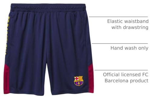 FC Barcelona Soccer Shorts for Men - Medium, Navy