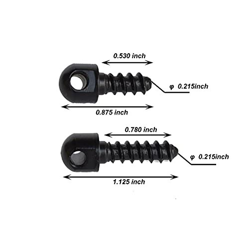 Sling Mounting Kit - 6 Pcs Swivel Wood Screw Studs
