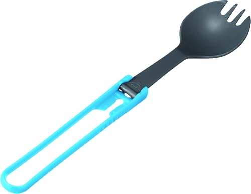 Folding Camping Spork - Blue, BPA-Free Utensil for Outdoor Use