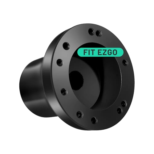 Golf Cart Steering Wheel Adapter for EZGO TXT & RXV – 5/6-Hole, Aluminum