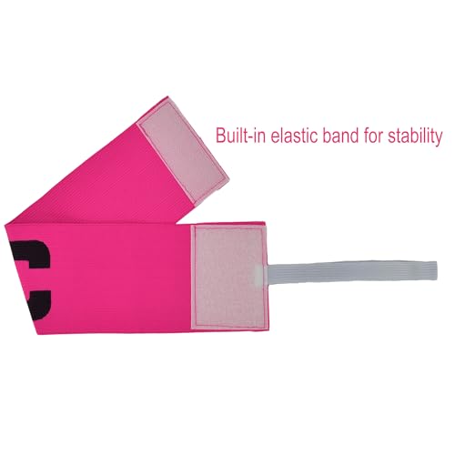 Soccer Captain's Armbands - 3 Pack Pink for Adults & Youth