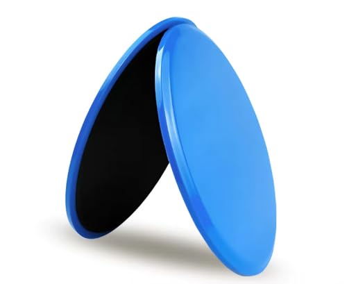 Dual-Sided Exercise Gliding Discs - Core Workout Fitness Sliders - Blue