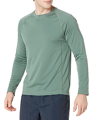 Men's Long-Sleeve Quick-Dry UPF 50 Swim Tee - Medium Green