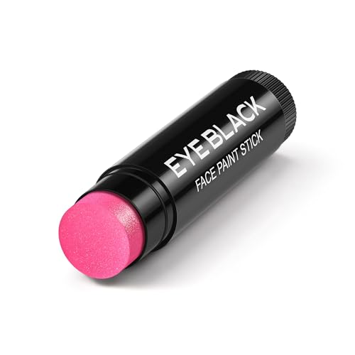 Glitter Eye Black Stick - Waterproof Sports Face Paint, Pink