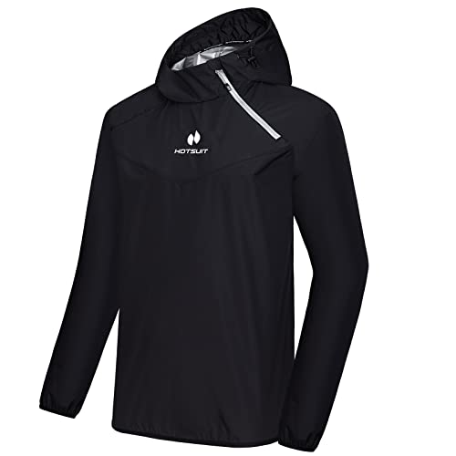 Sauna Suit for Men - Black Jacket Only - X-Large Workout Gear