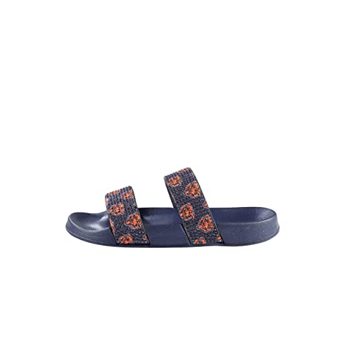 Chicago Bears Team Logo Shimmer Sandals - Women's 7-8