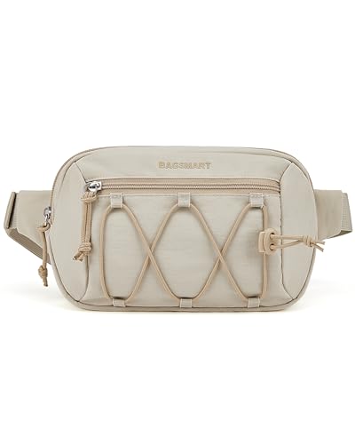 Large Capacity Fanny Pack for Women - Beige & Green
