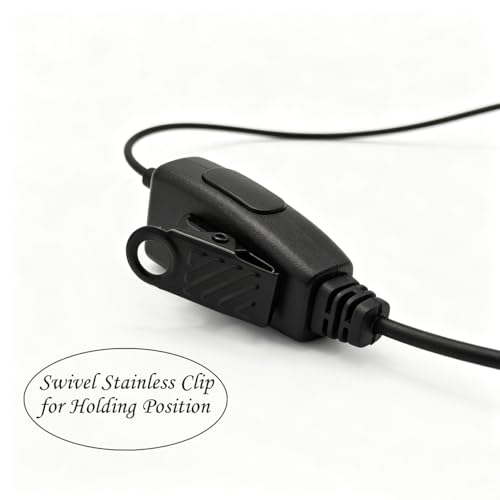 KCTIN 10pcs Walkie Talkie Earpieces Compatible with Baofeng Retevis H-777