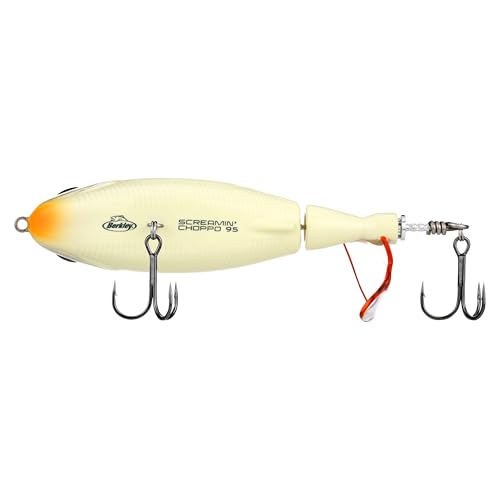 Berkley Screamin' Choppo Topwater Fishing Lure - Bone / 3 3/4 in, 3/4 oz
