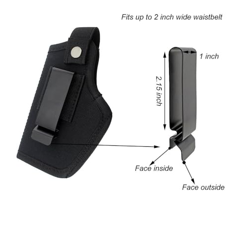Concealed Carry Pistol Holster - Right/Left Hand - Black 1 Pack
