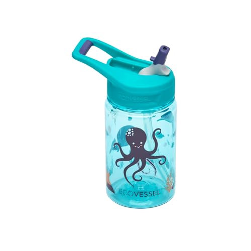 Kids 12 oz Tritan Water Bottle with Flip Straw - Underwater
