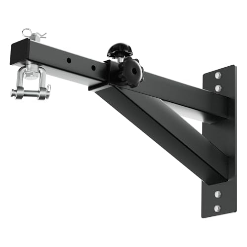 Yes4All Adjustable Wall Mount Punching Bag Hanger with Swivel Chain & Snap Hooks