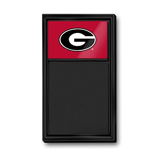 Georgia Bulldogs Chalk Note Board - Black Frame/Red