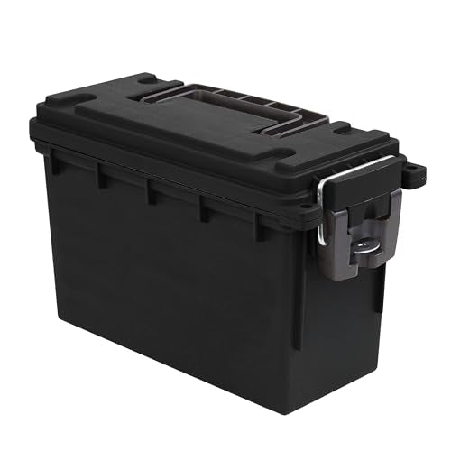 Lockable Waterproof Ammo Storage Box - Stackable Dry Box for Gear