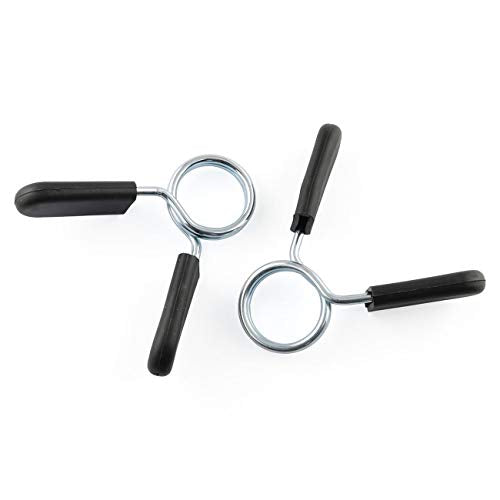 Barbell Lock Clamps - 2PCS Standard Spring Collar Clips 1-Inch