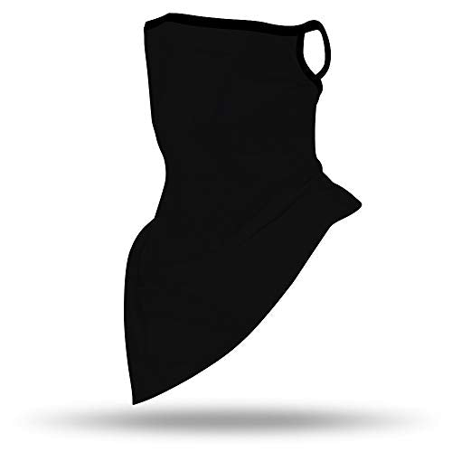 UV Protection Neck Gaiter Face Mask - Solid Black