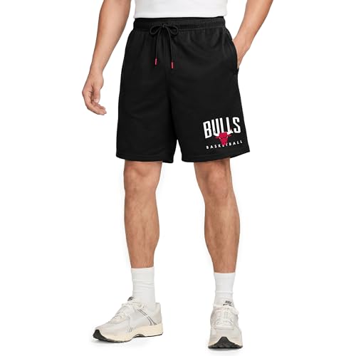 NBA Men's Chicago Bulls Basketball Shorts - Classic Fit, Large