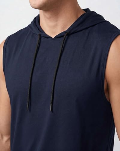 Real Essentials 3 Pack Men's Dry Fit Tank Top Hoodie Sleeveless Workout Shirts XX-Large