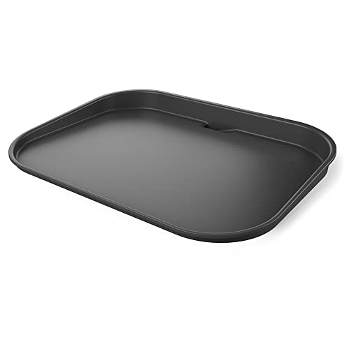 Ninja Woodfire 14.6x11x2.2 in Outdoor Flat Top Griddle Plate for OG700 Series – Ceramic Coated, Black/Grey