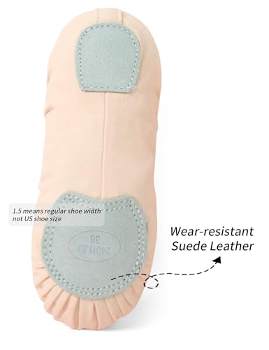Ballet Shoes for Women - Dance Slippers in Nude 5.5