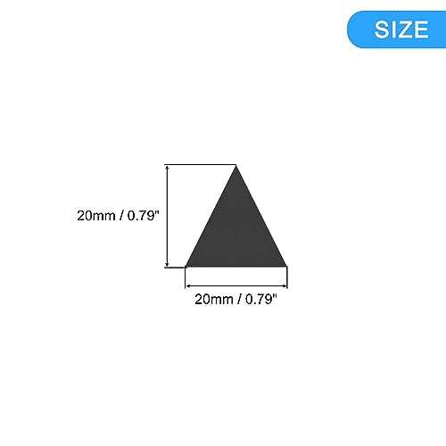 uxcell Acrylic Mirror Wall Stickers, 100Pcs Self Adhesive Removable Triangle Wall Decals for Home Living Room Bedroom Office DIY Decor (20mm, Black)