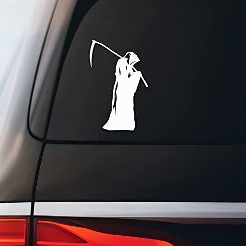 Grim Reaper Vinyl Sticker Decal for Laptops & Cars - 3.5"x5.5"