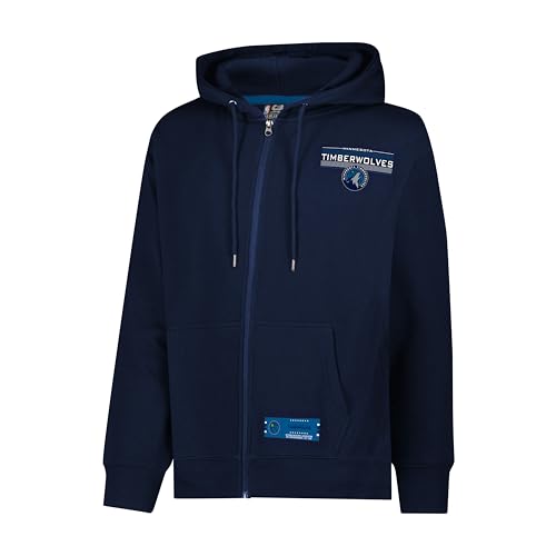 Men's NBA Official Super Soft Full Zip Hoodie - Minnesota Timberwolves, Large