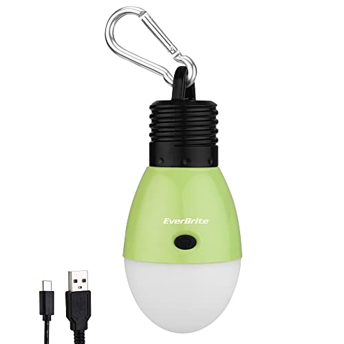 Rechargeable Camping Light with Clip Hook - Green