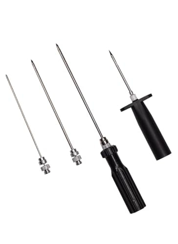 Fish Venting Tool Set with 3 Stainless Steel Needle Sizes & Storage Bin