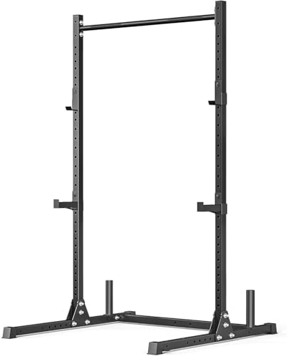 Adjustable Squat Rack with Pull-Up Bar - 800LB Capacity