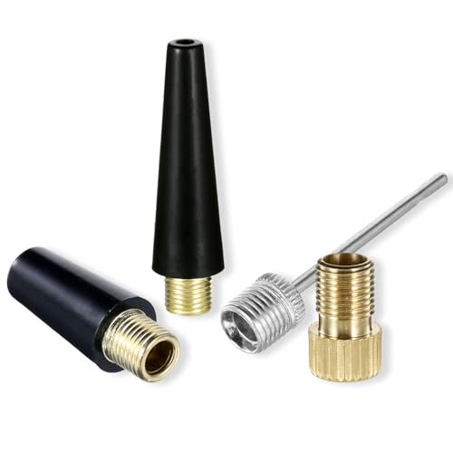 4-Piece Universal Ball Pump Needle and Tire Inflator Adapter Kit