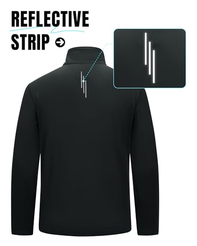 Outdoor Ventures Men's Lightweight Black Track Jacket Large - Athletic Outerwear
