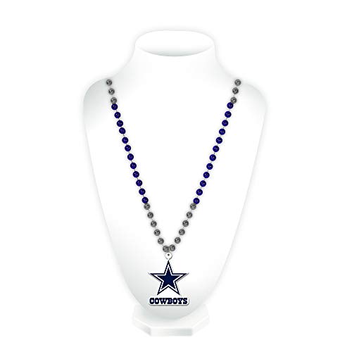 Mardi Gras Style Team Logo Beads - Dallas Cowboys
