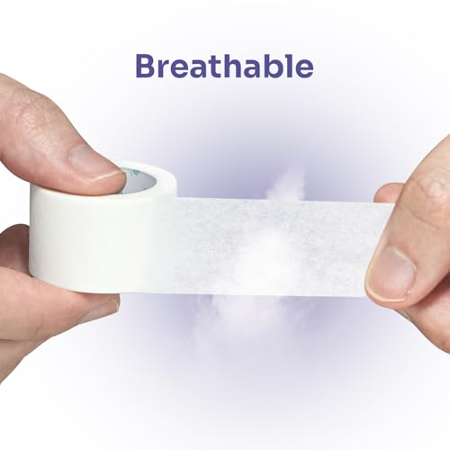 Medical Paper Surgical Tape - 4 Rolls, 1" x 10 Yards, Latex-Free & Hypoallergenic