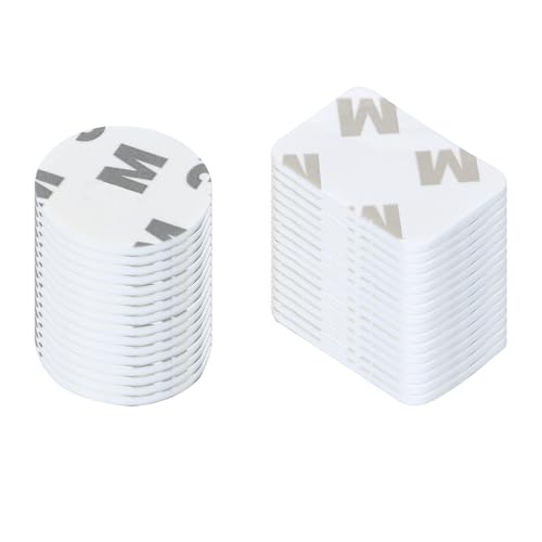 100 PCS Adhesive Replacement Kit Double-Sided Foam Tape High Bond Dots Conformable Acrylic Glue Strong Pad Mounting Tape Adhesion for Wall Surface Balloon Leather Rubber Mirror Face, White