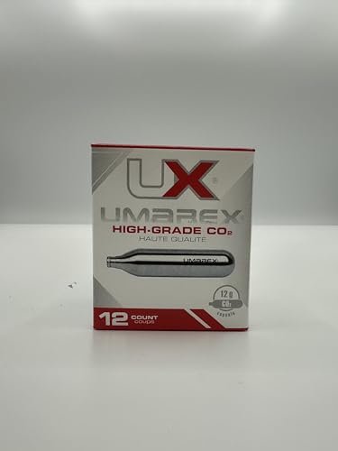 12 Gram CO2 Cartridges - Pack of 12 for Pellet Guns