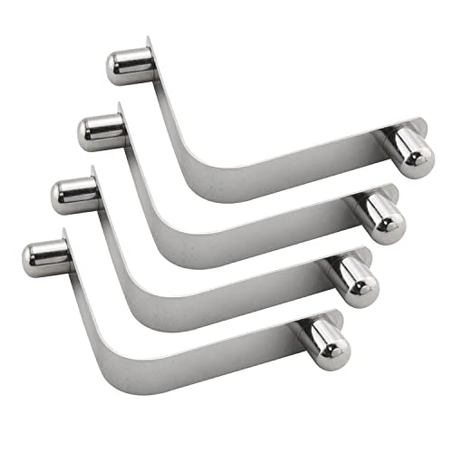 4PCS 9.5mm Nickel-Plated Steel Tent Pole Spring Clips